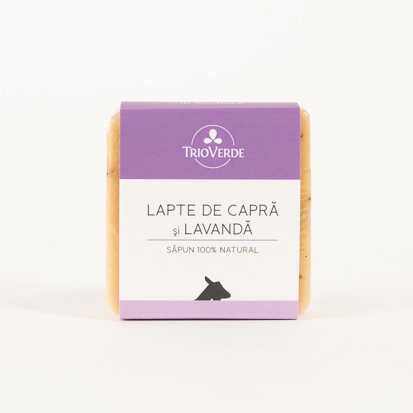 Săpun cu Lapte de Capră și Lavandă - Trio Verde