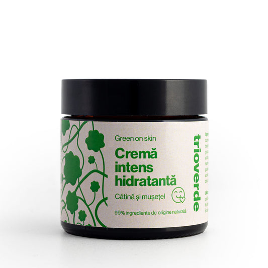 crema intens hidratanta cu cătină si mușețel Trio Verde