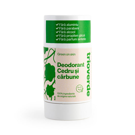 Deodorant cu Cedru și Cărbune - 50% - Trio Verde