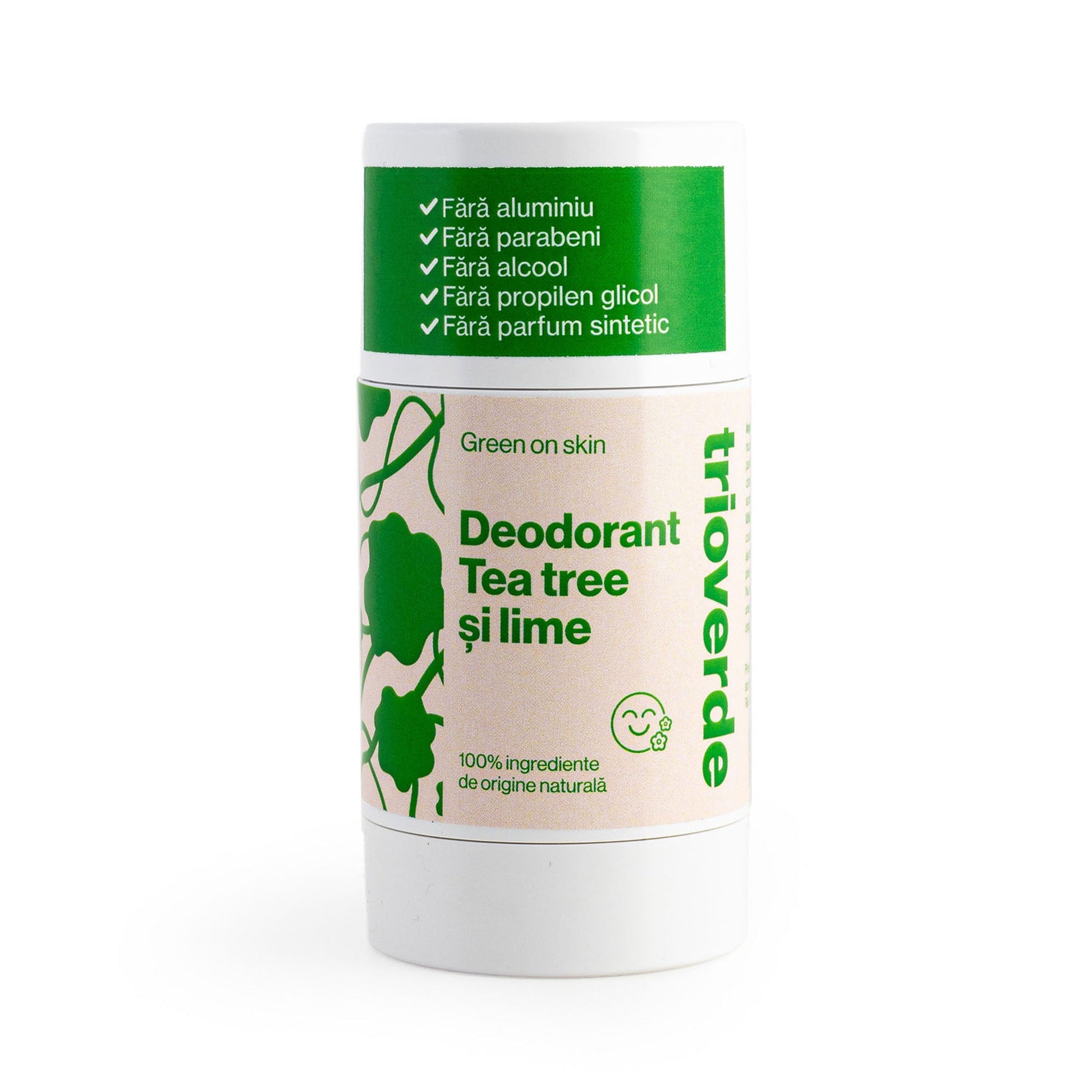 Deodorant cu Tea Tree și Lime - 50% - Trio Verde