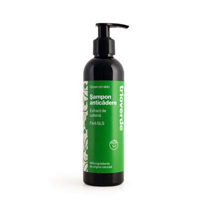 Șampon Anticădere cu extract de Cafeină｜fără SLS - Trio Verde