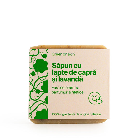 Săpun cu Lapte de Capră și Lavandă - Trio Verde