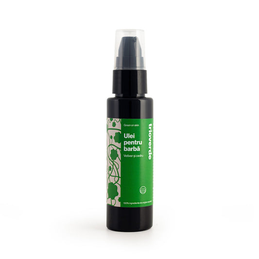 Ulei pentru barbă cu Vetiver și Cedru - Trio Verde