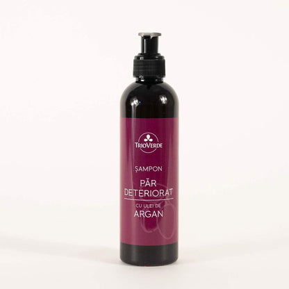 Șampon pentru păr deteriorat cu ulei de Argan - Trio Verde